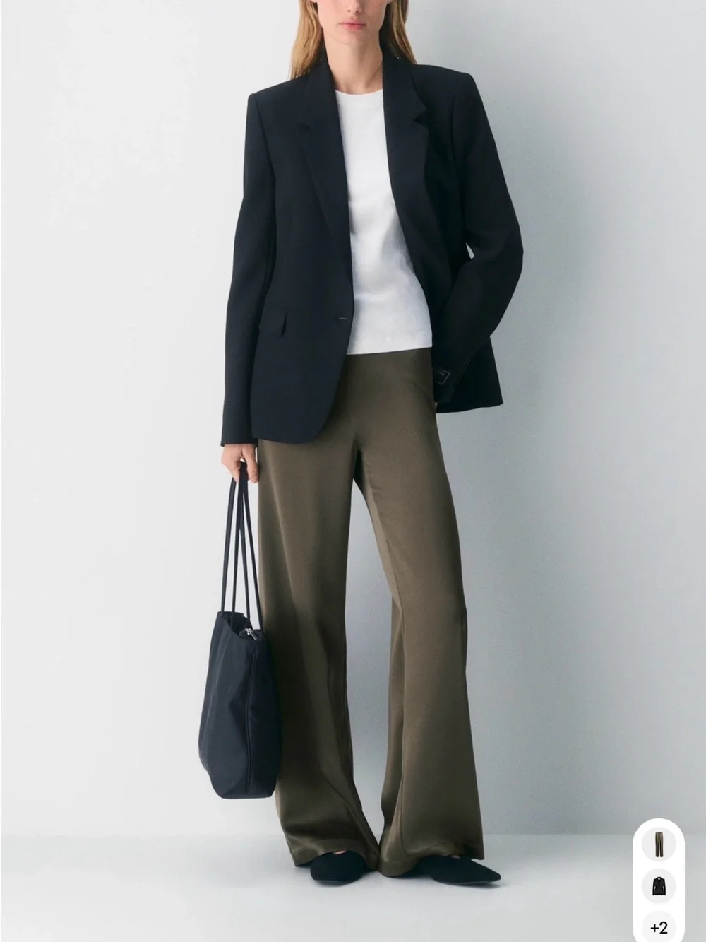 Archer Satin Pant - Khaki - Size small - Picture 1 of 5